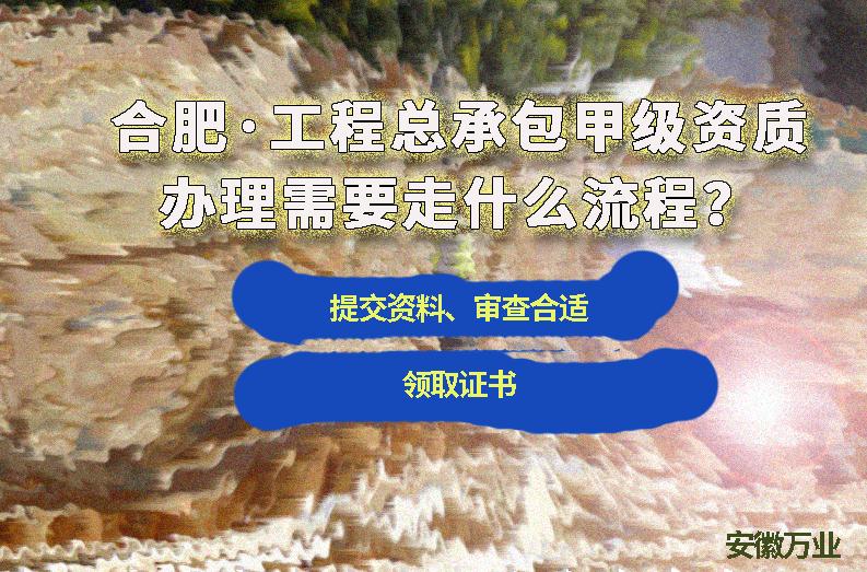 合肥工程總承包甲級資質(zhì)辦理需要走什么流程？